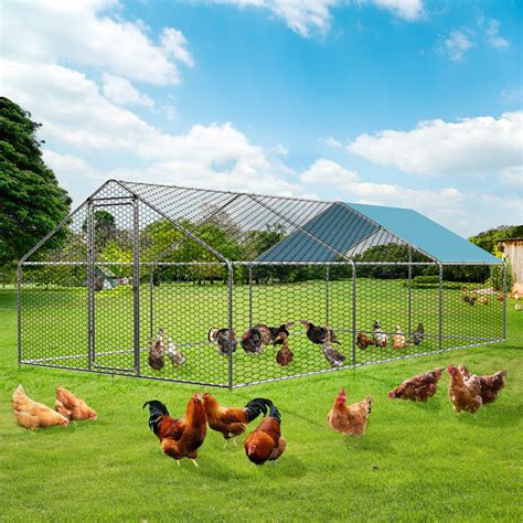 walk-in metal chicken run coop enclosure|chicken coop walk in cage.